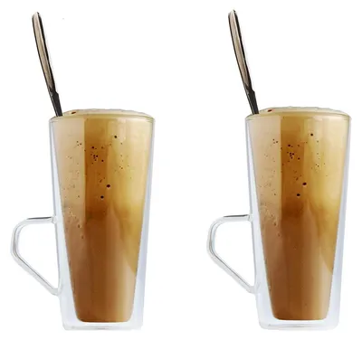 Zdjęcie produktu dla Podwójne szklanki 2x320ml do kawy