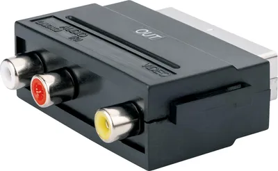 Obrázok produktu pre Schwaiger SCA7310 531, SCART (21-pin), 3 x RCA, Samec, Samica, Čierna