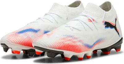 Image de Chaussures de football Puma Future 8 Match Fg/ag pour femmes, blanc, taille 35 1/2, blanc, taille 35 1/2