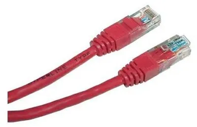 Obrázek produktu pro UTP kabel, Cat.5, RJ45 M/RJ45 M, 5 m, nestíněný, červený, LOGO