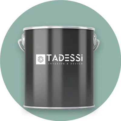 Produktbild von TADESSI Wandfarbe Grün - Jadegrün - abwaschbare Innenfarbe matt - Dispersionsfarbe - Geruchsarm und Lösemittelfrei - 1 Liter Gebinde