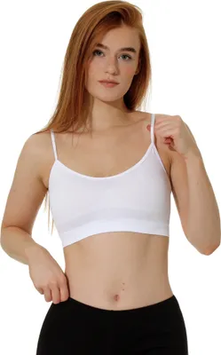 Produktbild von Yenita® Spaghetti Bustier 3er Set Seamless - Sport BH L weiss