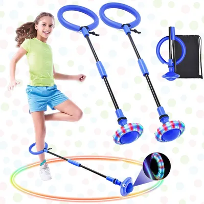 Produktbild von Hula Hop Springseil für Kinder mit LED-Dioden, verstellbar, 2 Stück