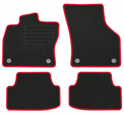 Fußmatten-Set für VW Golf 8, 01/2020-, 4-teilig, Schwarz