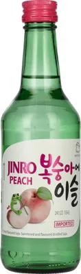 Produktbild von JINRO Soju, Flavoured Jinro Peach, Koreanisches alkoholisches Getränk mit Pfirsichgeschmack, 13% vol, 1 x 350ml