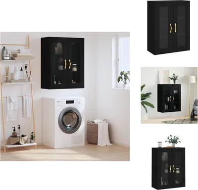 Produktbild von vidaXL Wandschrank Schwarz 69,5x34x90 cm -  Sideboards