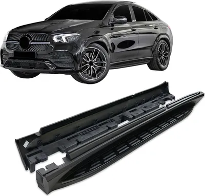 Image de Marche-Pieds Latéraux Compatible Avec Mercedes GLE Class C167 Depuis 2020 Coupe, Marchepieds 2 piéces (droite et gauche), antidérapant
