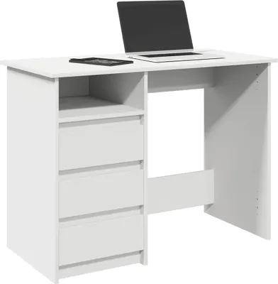 Productafbeelding van Maison Exclusive - Bureau, wit, 102x50x75 cm, houtvezel