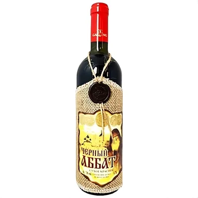 Produktbild von "Abts Seele" Rotwein mit Flaschenverkleidung trocken 13% vol. 0,75L