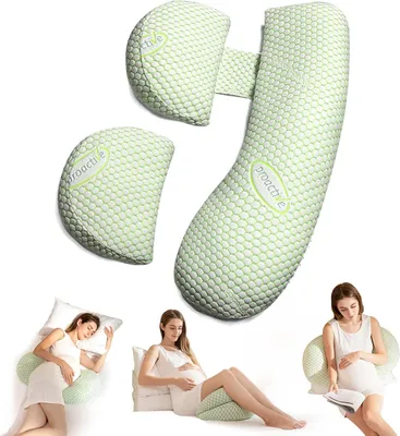 Produktbild von Schwangerschaftskissen, Stillkissen, Seitenschläferkissen, Lagerungskissen, Stützkissen, Ergonomisch, für Bein- und Lendenwirbelunterstützung