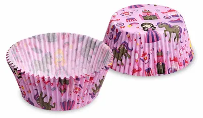 Produktbild von 160x Muffinkapseln Gebäckkapseln Prinzessin pink Ø 50 x 30 mm