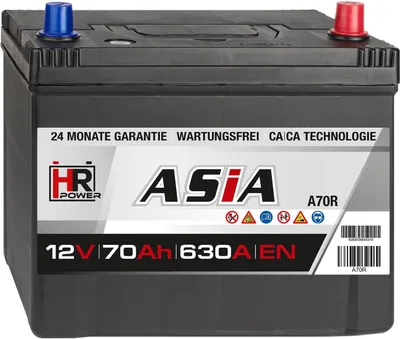 Produktbild von HR HiPower ASIA Autobatterie A70R 12V 70Ah