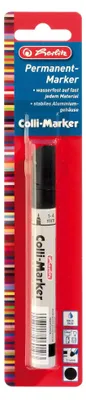 Produktbild von Herlitz Permanentmarker 1-4mm Kegelspitze schwarz 1er Blister