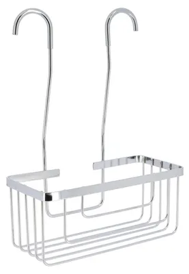Produktbild von Tendance Hangendes Duschregal - silber - 1-stockig - 25 x 35 cm - Edelstahl - ohne Bohrung