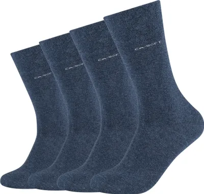 Produktbild von Camano Socken 4er Pack ca-soft mit innovativem Piquée-Bund blau 43-46