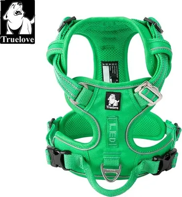Image de Harnais pour chien, antidéflagrant, réfléchissant, vert gazon, m