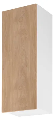 Obrázek produktu pro Vysoká horní kuchyňská skříňka SALERNO - šířka 45 cm, bílá / dub, levé provedení