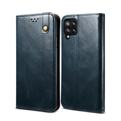 Obrázek produktu pro Pouzdro pro Samsung Galaxy A42 5G, kožené flip pouzdro peněženka s funkcí stojánku modré
