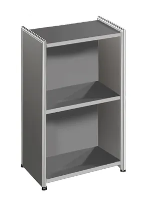 Produktbild von Büroschrank Regal Artline 2 OH 41x38x78 cm Chrom anthrazit