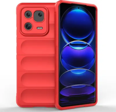 Produktbild von Mobigear Bumpy  Xiaomi 13 Pro Hülle Flexibles TPU Backcover - Rot