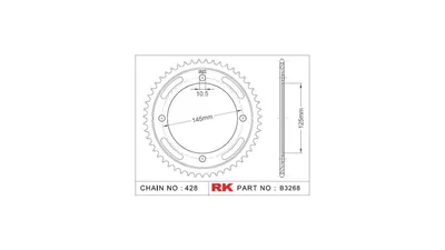 Immagine prodotto di Pignone RK "3268" 428, acciaio, argento 56 denti
