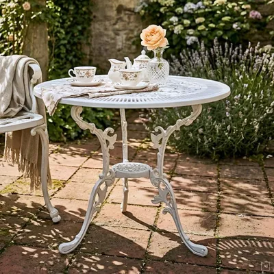 Produktbild von abc HOME | Gartentisch aus Aluminiumguss | Jugendstil