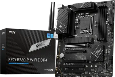 Produktbild von MSI PRO B760-P WIFI DDR4 Motherboard LGA 1700 ATX