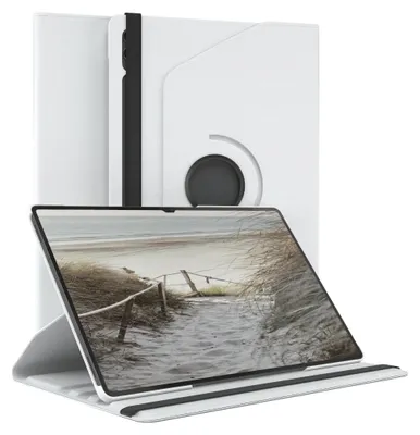 Produktbild von EAZY CASE - Tablet Hülle für Samsung Galaxy Tab S9 Ultra Schutzhülle, Tablet Case 360° drehbar in Weiß