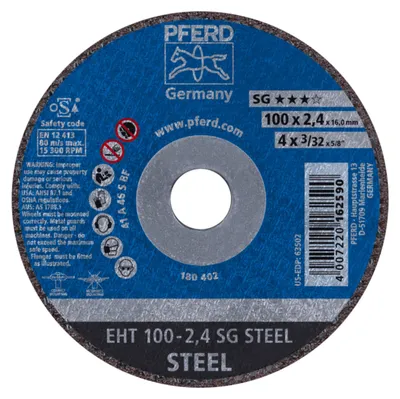 Produktbild von PFERD 61340116, Schneidedisk, Stahl, 10 cm, Jede Marke, Flache Mitte, 1,6 cm