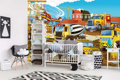 Produktbild von Vlies Fototapete BAUSTELLE 375 x 250 cm (inkl. Kleister) - Vlies Tapete, Wandtapete, Wandbilder - Tapete für Wohnzimmer Schlafzimmer, Büro, Küche - Montagefertig