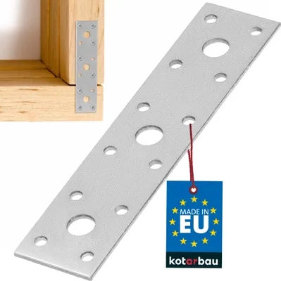 Obrázek produktu pro KOTARBAU® Perforovaný plechový pozinkovaný ocelový plochý spojovací materiál 145X40 MM
