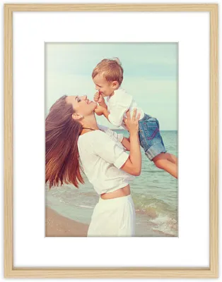 Image de ZEP Cadre en bois Alice Nature 30x40 cm avec passe-partout AW723N