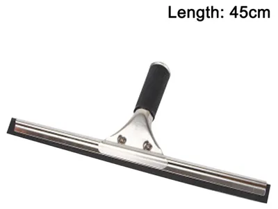 Produktbild von Duschwischer Edelstahl 1 Stück, Gummlippe 45 Cm, Für Dusche Bad Spiegel Auto