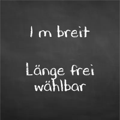 Produktbild von selbstklebende Tafelfolie/ Kreidefolie inkl. 3 Stück Kreide 1m Breit - Länge 2 m