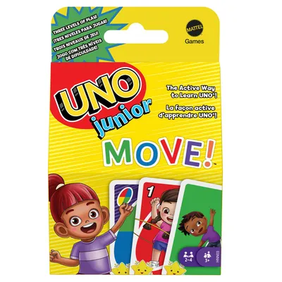 Produktbild von Mattel Games UNO Junior Move interaktives Kartenspiel, Kinderspiel