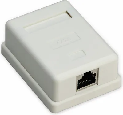 Produktbild von Goobay 1-port RJ45 Anschlussdose, CAT 6, STP - geschirmt