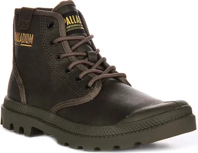 Zdjęcie produktu dla PALLADIUM Uni Pampa Hi Coated Boots buty za kostkę sznurowane 74375 brązowy, rozmiar buta:40 EU