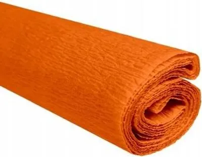 Produktbild von Tymos Krepppapier 50 x 200 cm Hellorange für Dekorationen und Bastelarbeiten