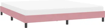 Obrázok produktu pre vidaXL Rám postele bez matraca ružový 200x220 cm zamat