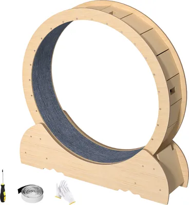 Produktbild von Katzenlaufrad, 117 cm großes Katzenlaufband, Katzenlaufrad mit Teppichlauffläche, Katzenlaufband für Wohnungskatzen, Katzentrainer, Laufräder für Katzenliebhaber, Gewichtsabnahme und Gesundheit
