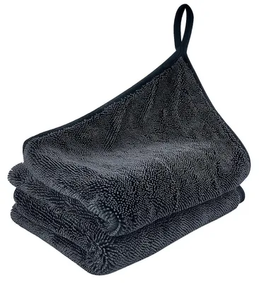 Produktbild von Mikrofasertücher 2 Stück 40x60cm Grau Zweiseitig Saugstark Streifenfrei