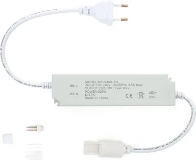 Produktbild von Treiber Flicker Free für LED-Streifen 220V AC SMD IP65 Breite 12mm 400 W