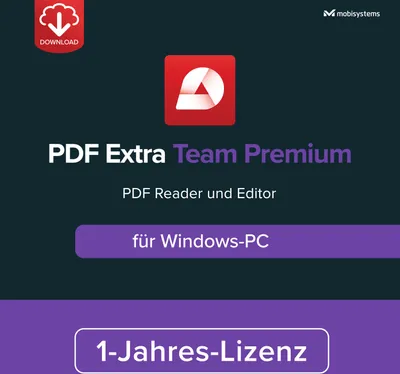 Produktbild von Mobi PDF Extra Team Premium / 6PC / 1Jahr / Lizenz per E-Mail