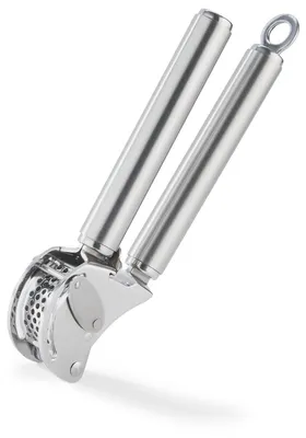 Knoflookpers Edelstahl 18/10 mit Schaber, spülmaschinengeeignet