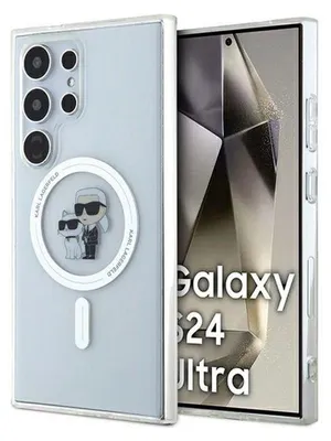 Immagine prodotto di Karl Lagerfeld Klhms24Lhgkcnot S24 Ultras928 Custodia rigida trasparente Iml Karl&Choupette Magsafe