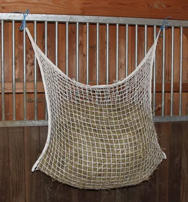 Zdjęcie produktu dla Siatka na siano dla konia, biały, 120 x 90 cm, oczko 3 cm, Kerbl