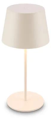 Produktbild von LED Tischlampe Akku Tischleuchte IP44 Touch Dimmbar Kabellos 20,5cm Weiß