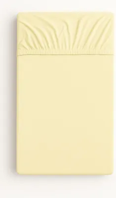 Image de Drap-housse en coton pour lit d'enfant 140x70 cm - crème