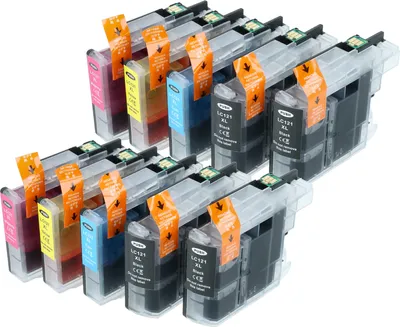 Produktbild von vhbw 10x Tintenpatronen für Drucker + Chip (Kompatibel)