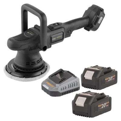 Produktbild von Procraft PM22bb Akku Poliermaschine 20 Volt 150 mm + 2x Akku 4,0 Ah + Ladegerät